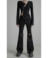 Asymmetric Cut-Out Hook Cardigan